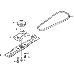 Cutter Blade & Pulley for Honda