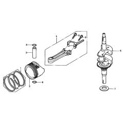 Crankshaft/Piston for Honda HRG536C