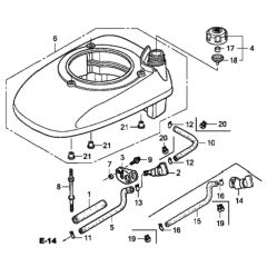Fan Cover for Honda HRG536C