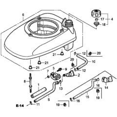 Fan Cover for Honda HRG536C1