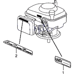 Label for Honda HRG536 PDE