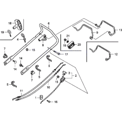 Handle & Cable Assembly for Honda
