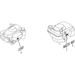 Label Assembly for Honda HRH536