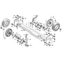 Rear Wheel for Honda HRH536K1
