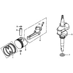Crankshaft/Piston for Honda