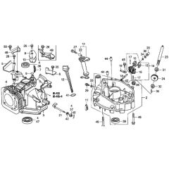 Cylinder Barrel/Oil Pan for Honda