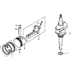 Crankshaft for Honda HRH536K3