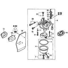 Carburetor for Honda HRH536K3