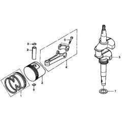 Crankshaft/Piston for Honda HRH536K3