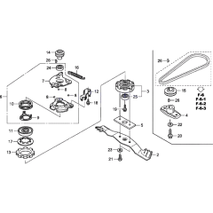 Rotary Blade Assembly for Honda