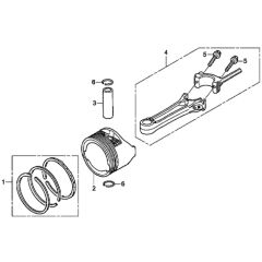 Piston for Honda HRX476C
