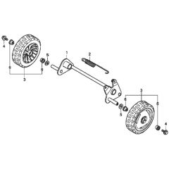 Rear Wheel for Honda HRX476C1
