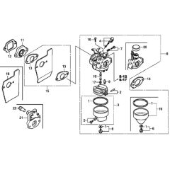 Carburettor for Honda HRX476C1
