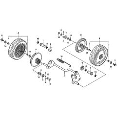Rear Wheel for Honda HRX476C1