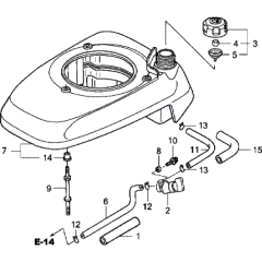 Fuel Tank Assembly for Honda HRX476
