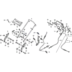 Handles Assembly for Honda HRX476