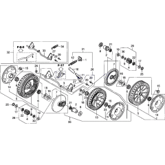 Rear Wheel Assembly for Honda HRX476