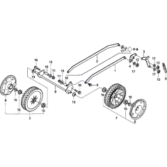 Front Wheel Assembly for Honda HRX476