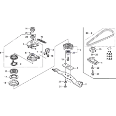 Rotary Blade Assembly for Honda