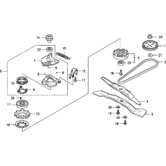 Rotary Blade Assembly for Honda