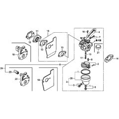 Carburettor for Honda HRX537C