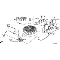 Flywheel for Honda HRX537C1