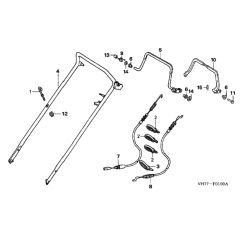 Handle Pipe for Honda HRX537C1