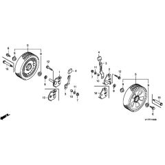 Front Wheel for Honda HRX537C1