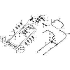 Handle Pipe for Honda HRX537C2