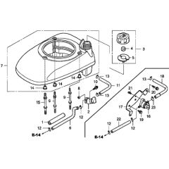 Fan Cover for Honda HRX537C2