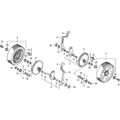 Wheel & Height Adjuster Assembly
