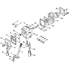 Stihl HS45 Carburettor Assembly