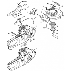 Stihl HS45 Rewind Starter