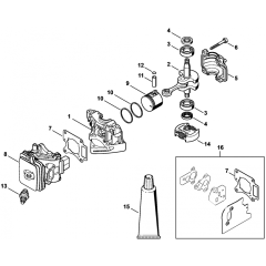HS46 Crankcase Assembly