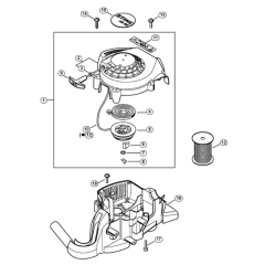 Rewind Starter for Stihl HS 52