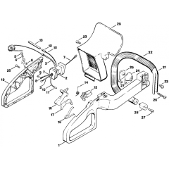 Handle Assembly for Stihl HS60, HS61