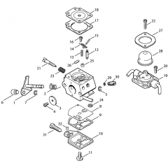 Stihl Hedge Trimmer Carb Assembly