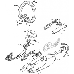 Stihl HSE61, 71, 81 Motor Housing