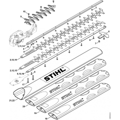 Stihl HSE81 Cutter Bar Assembly