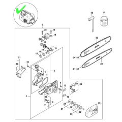 Gear Head 1/4'' 8T Assembly