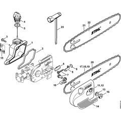 Oil Tank & Sprocket Cover