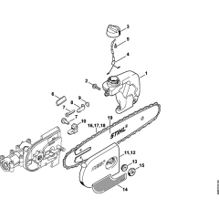 Oil Tank & Sprocket Cover