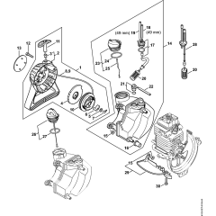 Rewind Starter & Fuel Tank