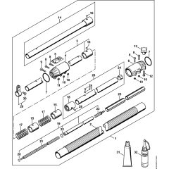 Drive Tube Assembly for Stihl HT101