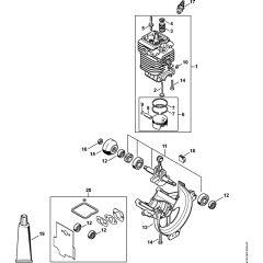 Cylinder, Engine Pan Assembly
