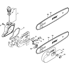 Oil Tank & Sprocket Cover