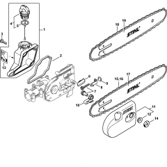 Oil Tank & Sprocket Cover