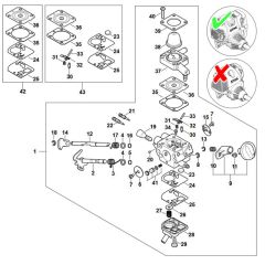 Carburetor Assembly for Stihl HT 134