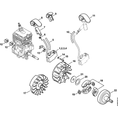 Ignition & Clutch for Stihl HT56C