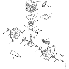 Crankcase, Cylinder Assembly